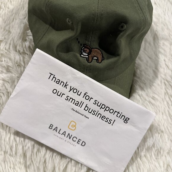 Follow Your Legend Sloth rescue baseball hat adjustable green - Picture 6 of 6